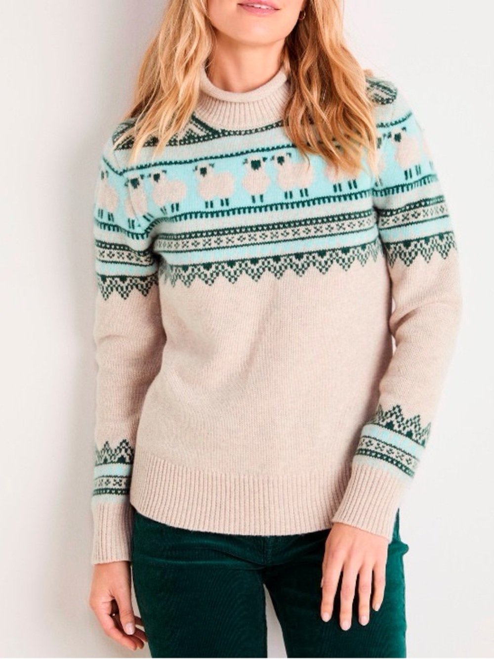 NWT Vineyard Vines XL Wool Roll Neck Sheep Sweater